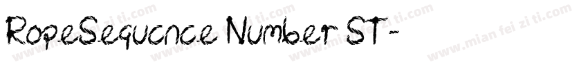 RopeSequcnce Number ST字体转换